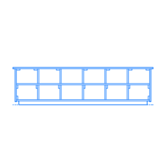 Furniture Benches Cubby Bench Large Line Art Illustration Svg, Free Vectors File